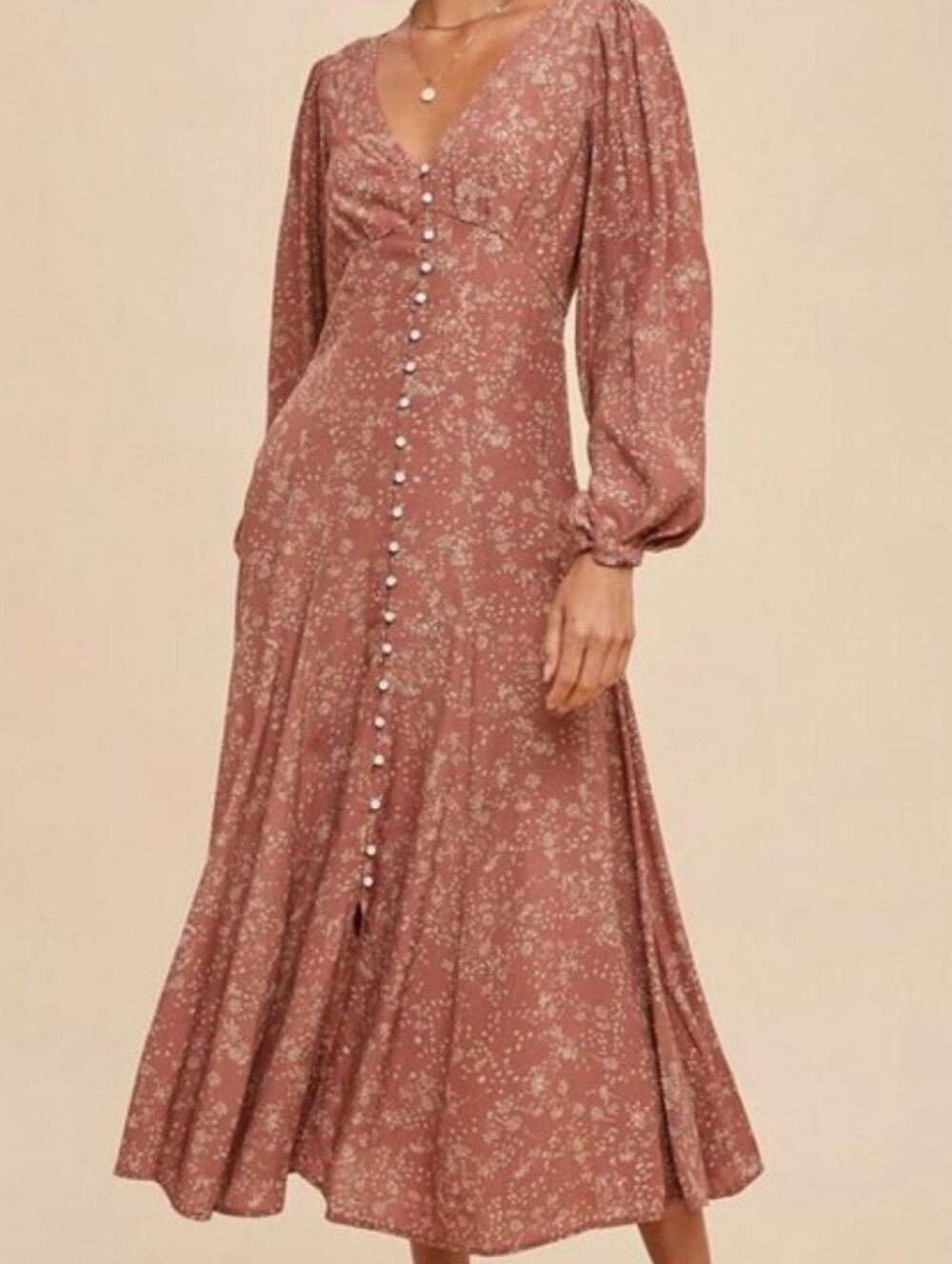 In Loom "Francie" Rayon/Viscose Dress, Size Medium